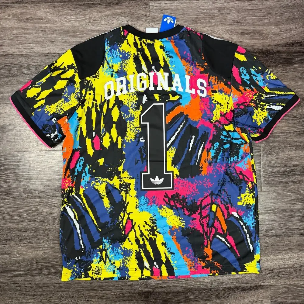 adidas Originals Archive Jersey Graphic Print Lightweight Crew Neck XL KD4800